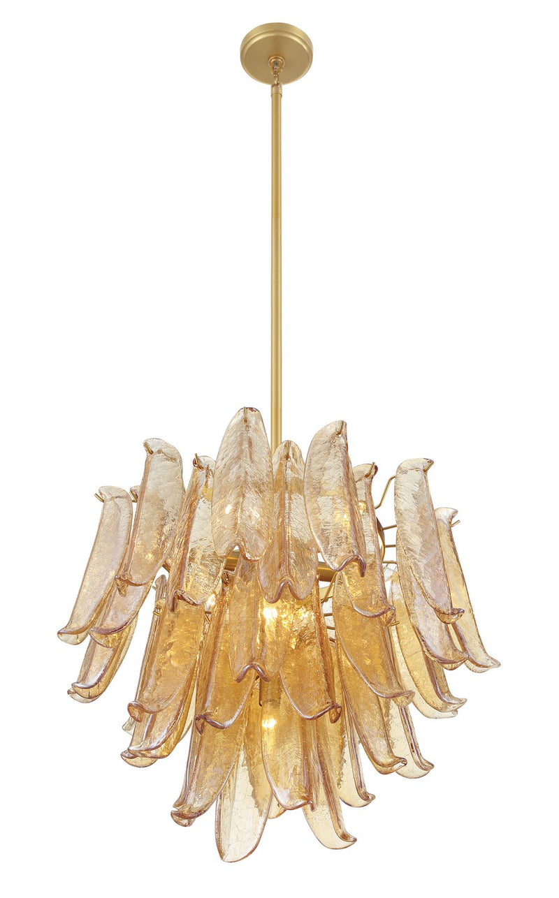 Nine Light Chandelier<br /><span style="color:#4AB0CE;">Entrega: 4-10 dias en USA</span><br /><span style="color:#4AB0CE;font-size:60%;">PREGUNTE POR ENTREGA EN PANAMA</span><br />Collection: Regent<br />Finish: Legacy Brass