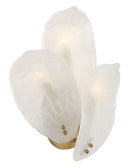 Three Light Wall Sconce<br /><span style="color:#4AB0CE;">Entrega: 4-10 dias en USA</span><br /><span style="color:#4AB0CE;font-size:60%;">PREGUNTE POR ENTREGA EN PANAMA</span><br />Collection: Orchid<br />Finish: Legacy Brass