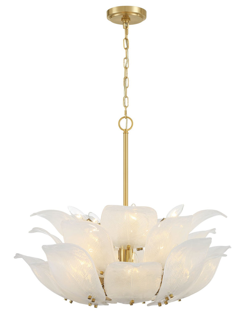 Ten Light Pendant<br /><span style="color:#4AB0CE;">Entrega: 4-10 dias en USA</span><br /><span style="color:#4AB0CE;font-size:60%;">PREGUNTE POR ENTREGA EN PANAMA</span><br />Collection: Orchid<br />Finish: Legacy Brass