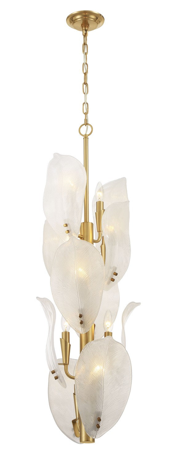 Ten Light Pendant<br /><span style="color:#4AB0CE;">Entrega: 4-10 dias en USA</span><br /><span style="color:#4AB0CE;font-size:60%;">PREGUNTE POR ENTREGA EN PANAMA</span><br />Collection: Orchid<br />Finish: Legacy Brass