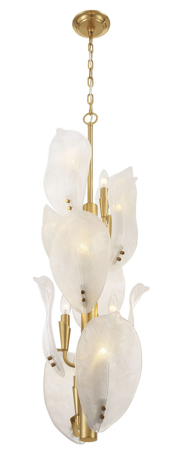 Ten Light Pendant<br /><span style="color:#4AB0CE;">Entrega: 4-10 dias en USA</span><br /><span style="color:#4AB0CE;font-size:60%;">PREGUNTE POR ENTREGA EN PANAMA</span><br />Collection: Orchid<br />Finish: Legacy Brass