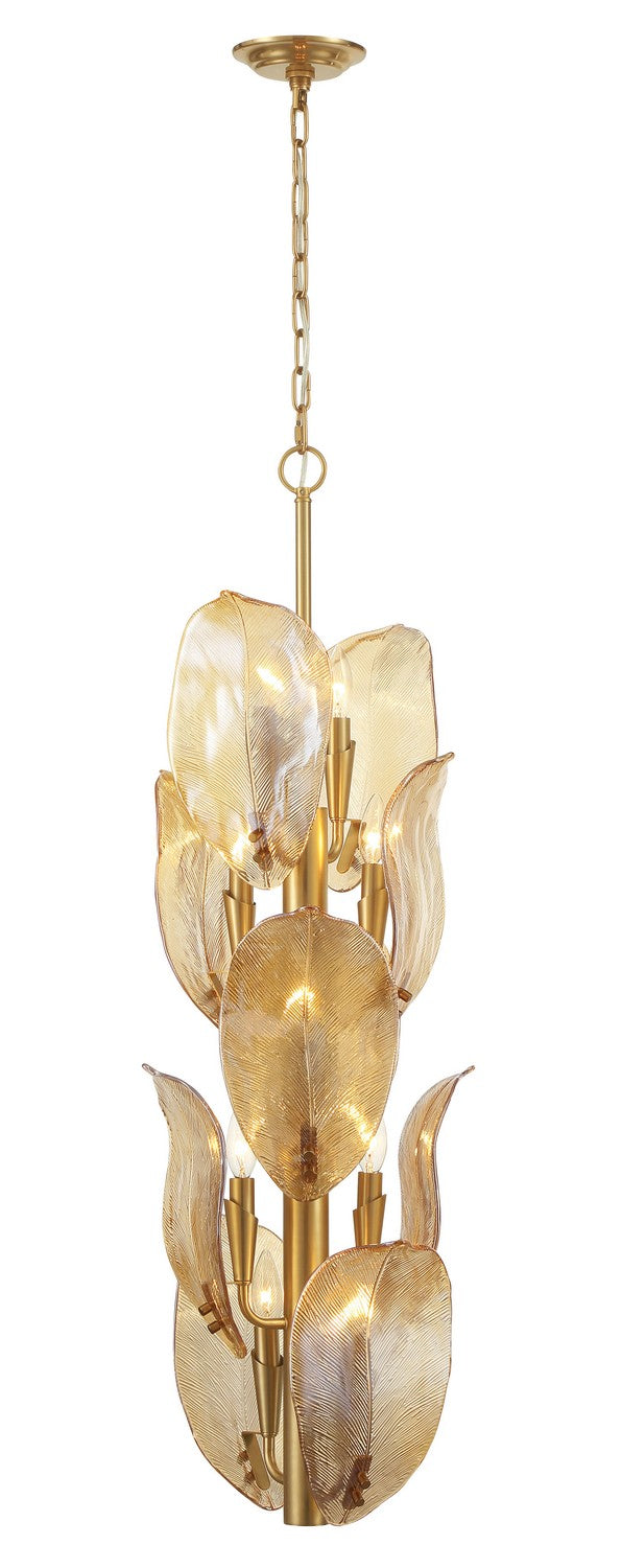 Ten Light Pendant<br /><span style="color:#4AB0CE;">Entrega: 4-10 dias en USA</span><br /><span style="color:#4AB0CE;font-size:60%;">PREGUNTE POR ENTREGA EN PANAMA</span><br />Collection: Orchid<br />Finish: Legacy Brass