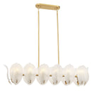 14 Light Island Pendant<br /><span style="color:#4AB0CE;">Entrega: 4-10 dias en USA</span><br /><span style="color:#4AB0CE;font-size:60%;">PREGUNTE POR ENTREGA EN PANAMA</span><br />Collection: Orchid<br />Finish: Legacy Brass