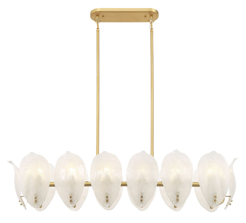 14 Light Island Pendant<br /><span style="color:#4AB0CE;">Entrega: 4-10 dias en USA</span><br /><span style="color:#4AB0CE;font-size:60%;">PREGUNTE POR ENTREGA EN PANAMA</span><br />Collection: Orchid<br />Finish: Legacy Brass