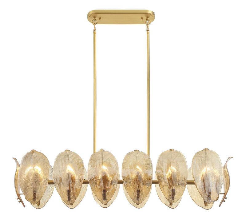 14 Light Island Pendant<br /><span style="color:#4AB0CE;">Entrega: 4-10 dias en USA</span><br /><span style="color:#4AB0CE;font-size:60%;">PREGUNTE POR ENTREGA EN PANAMA</span><br />Collection: Orchid<br />Finish: Legacy Brass