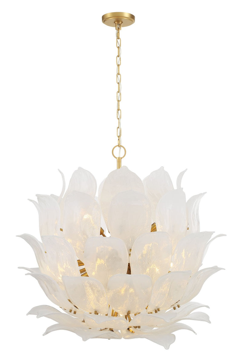 24 Light Pendant<br /><span style="color:#4AB0CE;">Entrega: 4-10 dias en USA</span><br /><span style="color:#4AB0CE;font-size:60%;">PREGUNTE POR ENTREGA EN PANAMA</span><br />Collection: Orchid<br />Finish: Legacy Brass