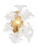 One Light Wall Sconce<br /><span style="color:#4AB0CE;">Entrega: 4-10 dias en USA</span><br /><span style="color:#4AB0CE;font-size:60%;">PREGUNTE POR ENTREGA EN PANAMA</span><br />Collection: Bloome<br />Finish: Legacy Brass