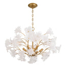 Six Light Chandelier<br /><span style="color:#4AB0CE;">Entrega: 4-10 dias en USA</span><br /><span style="color:#4AB0CE;font-size:60%;">PREGUNTE POR ENTREGA EN PANAMA</span><br />Collection: Bloome<br />Finish: Legacy Brass