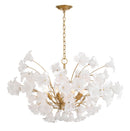 Eight Light Chandelier<br /><span style="color:#4AB0CE;">Entrega: 4-10 dias en USA</span><br /><span style="color:#4AB0CE;font-size:60%;">PREGUNTE POR ENTREGA EN PANAMA</span><br />Collection: Bloome<br />Finish: Legacy Brass