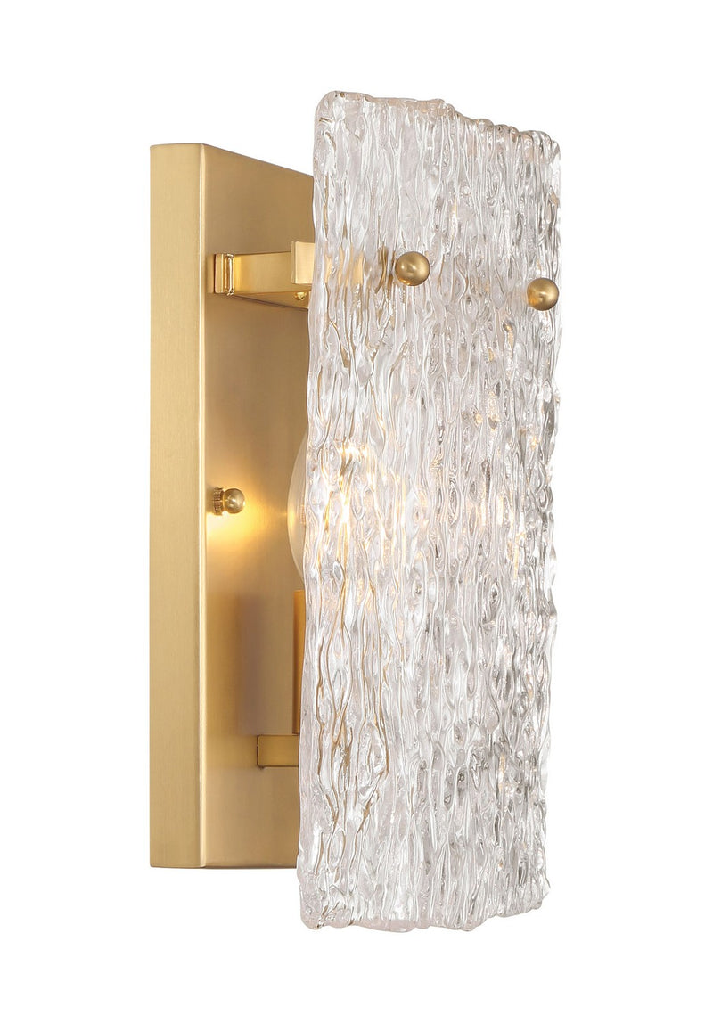 One Light Wall Sconce<br /><span style="color:#4AB0CE;">Entrega: 4-10 dias en USA</span><br /><span style="color:#4AB0CE;font-size:60%;">PREGUNTE POR ENTREGA EN PANAMA</span><br />Collection: Brookstreet<br />Finish: Legacy Brass