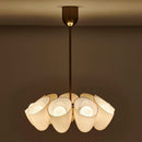 Kalco - 524355WB - Nine Light Chandelier - COCOON - Winter Brass