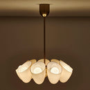 Kalco - 524355WB - Nine Light Chandelier - COCOON - Winter Brass