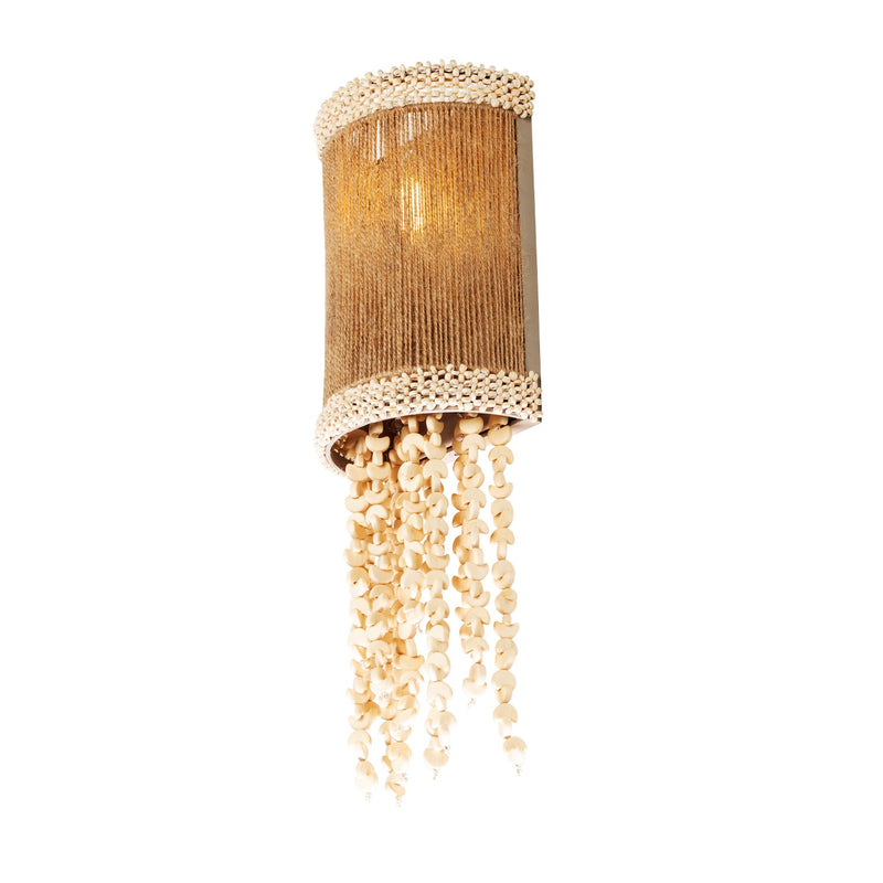 One Light Wall Sconce<br /><span style="color:#4AB0CE;">Entrega: 3-4 semanas en USA</span><br /><span style="color:#4AB0CE;font-size:60%;">PREGUNTE POR ENTREGA EN PANAMA</span><br />Collection: NATURALE<br />Finish: Jute
