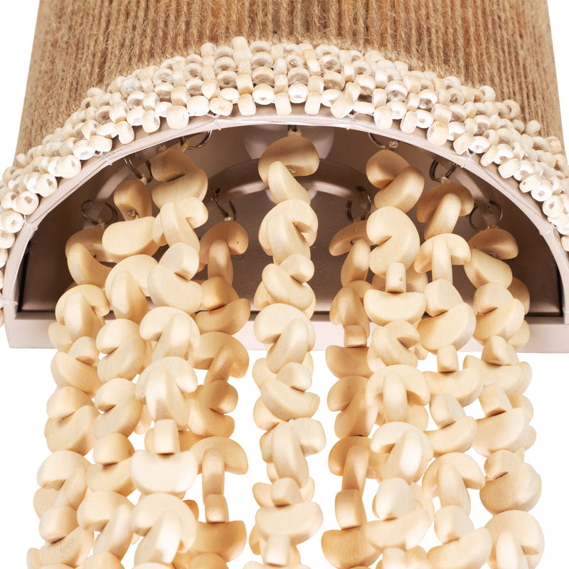 One Light Wall Sconce<br /><span style="color:#4AB0CE;">Entrega: 3-4 semanas en USA</span><br /><span style="color:#4AB0CE;font-size:60%;">PREGUNTE POR ENTREGA EN PANAMA</span><br />Collection: NATURALE<br />Finish: Jute