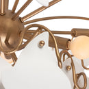 Kalco - 525155MG - Ten Light Pendant - MANTA - Modern Gold