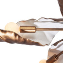 Six Light Chandelier<br /><span style="color:#4AB0CE;">Entrega: 4-10 dias en USA</span><br /><span style="color:#4AB0CE;font-size:60%;">PREGUNTE POR ENTREGA EN PANAMA</span><br />Collection: SPIRA<br />Finish: Pearlized Antique Brass W/ White