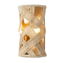 Two Light Wall Sconce<br /><span style="color:#4AB0CE;">Entrega: 4-10 dias en USA</span><br /><span style="color:#4AB0CE;font-size:60%;">PREGUNTE POR ENTREGA EN PANAMA</span><br />Collection: SOGA<br />Finish: Modern Gold And White