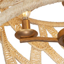 Kalco - 525745MGW - Four Light Semi Flush Mount - SOGA - Modern Gold And White