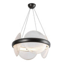 LED Chandelier<br /><span style="color:#4AB0CE;">Entrega: 4-10 dias en USA</span><br /><span style="color:#4AB0CE;font-size:60%;">PREGUNTE POR ENTREGA EN PANAMA</span><br />Collection: Taurus<br />Finish: Urban Bronze/Clear Ribbed Glass