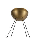 LED Chandelier<br /><span style="color:#4AB0CE;">Entrega: 4-10 dias en USA</span><br /><span style="color:#4AB0CE;font-size:60%;">PREGUNTE POR ENTREGA EN PANAMA</span><br />Collection: Taurus<br />Finish: Vintage Brass/Clear Ribbed Glass