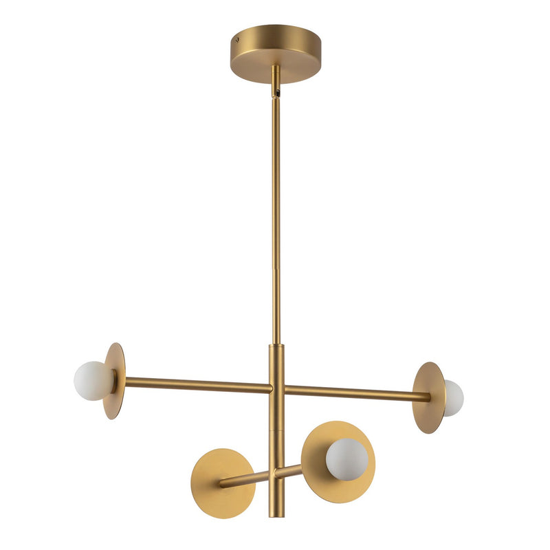 LED Chandelier<br /><span style="color:#4AB0CE;">Entrega: 4-10 dias en USA</span><br /><span style="color:#4AB0CE;font-size:60%;">PREGUNTE POR ENTREGA EN PANAMA</span><br />Collection: Elixir<br />Finish: Brushed Gold