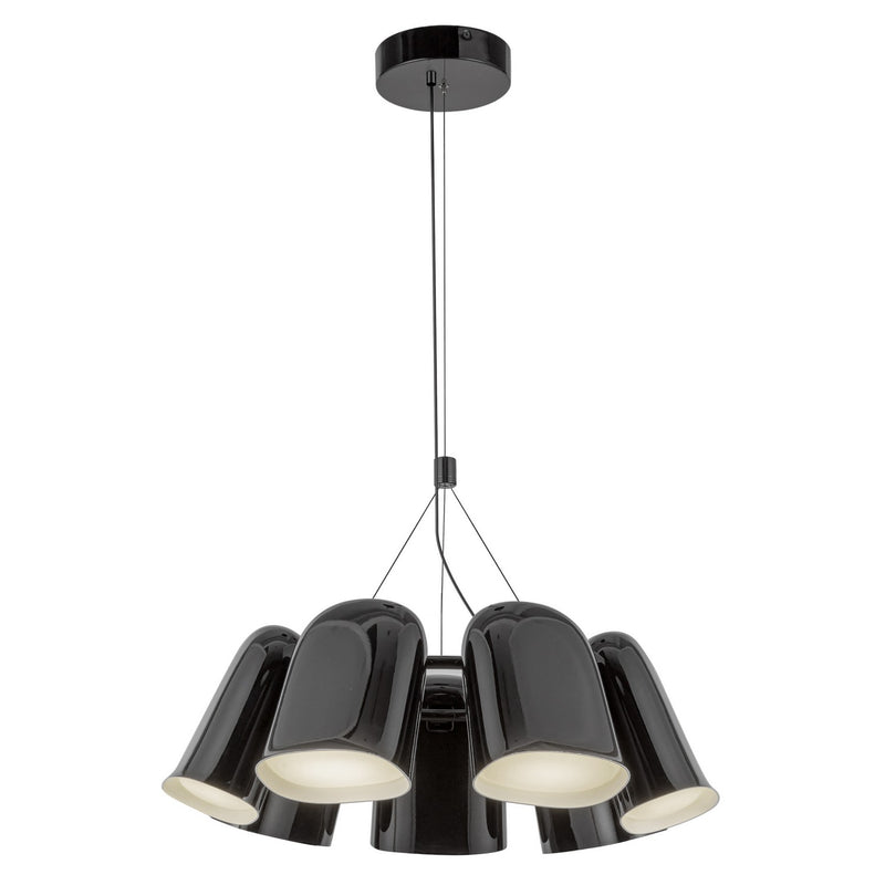LED Chandelier<br /><span style="color:#4AB0CE;">Entrega: 4-10 dias en USA</span><br /><span style="color:#4AB0CE;font-size:60%;">PREGUNTE POR ENTREGA EN PANAMA</span><br />Collection: Bell<br />Finish: Glossy Black