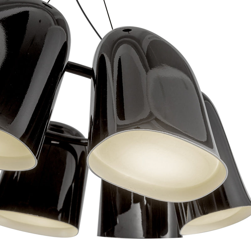 LED Chandelier<br /><span style="color:#4AB0CE;">Entrega: 4-10 dias en USA</span><br /><span style="color:#4AB0CE;font-size:60%;">PREGUNTE POR ENTREGA EN PANAMA</span><br />Collection: Bell<br />Finish: Glossy Black