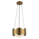 One Light Chandelier<br /><span style="color:#4AB0CE;">Entrega: 4-10 dias en USA</span><br /><span style="color:#4AB0CE;font-size:60%;">PREGUNTE POR ENTREGA EN PANAMA</span><br />Collection: Ciel<br />Finish: Brushed Gold/Opal Glass