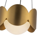 Kuzco Lighting - CH59810-BG/OP - One Light Chandelier - Ciel - Brushed Gold/Opal Glass