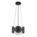 One Light Chandelier<br /><span style="color:#4AB0CE;">Entrega: 4-10 dias en USA</span><br /><span style="color:#4AB0CE;font-size:60%;">PREGUNTE POR ENTREGA EN PANAMA</span><br />Collection: Ciel<br />Finish: Black/Opal Glass