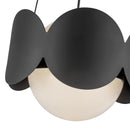 Kuzco Lighting - CH59810-BK/OP - One Light Chandelier - Ciel - Black/Opal Glass