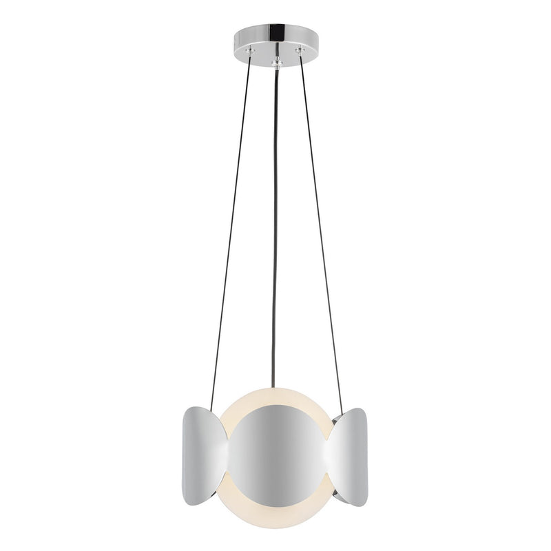 One Light Chandelier<br /><span style="color:#4AB0CE;">Entrega: 4-10 dias en USA</span><br /><span style="color:#4AB0CE;font-size:60%;">PREGUNTE POR ENTREGA EN PANAMA</span><br />Collection: Ciel<br />Finish: Chrome/Opal Glass