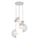 LED Chandelier<br /><span style="color:#4AB0CE;">Entrega: 4-10 dias en USA</span><br /><span style="color:#4AB0CE;font-size:60%;">PREGUNTE POR ENTREGA EN PANAMA</span><br />Collection: Scorpio<br />Finish: Polished Nickel/Opal Glass