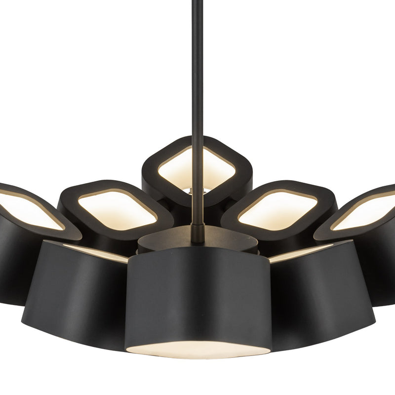 LED Chandelier<br /><span style="color:#4AB0CE;">Entrega: 4-10 dias en USA</span><br /><span style="color:#4AB0CE;font-size:60%;">PREGUNTE POR ENTREGA EN PANAMA</span><br />Collection: Arena<br />Finish: Black