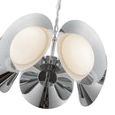 LED Chandelier<br /><span style="color:#4AB0CE;">Entrega: 4-10 dias en USA</span><br /><span style="color:#4AB0CE;font-size:60%;">PREGUNTE POR ENTREGA EN PANAMA</span><br />Collection: Cleo<br />Finish: Chrome/Opal Glass