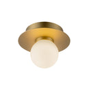 LED Flush Mount<br /><span style="color:#4AB0CE;">Entrega: 4-10 dias en USA</span><br /><span style="color:#4AB0CE;font-size:60%;">PREGUNTE POR ENTREGA EN PANAMA</span><br />Collection: Elixir<br />Finish: Brushed Gold