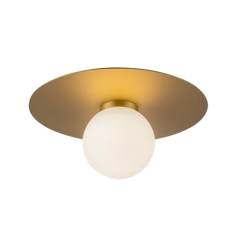 LED Flush Mount<br /><span style="color:#4AB0CE;">Entrega: 3-4 semanas en USA</span><br /><span style="color:#4AB0CE;font-size:60%;">PREGUNTE POR ENTREGA EN PANAMA</span><br />Collection: Elixir<br />Finish: Brushed Gold
