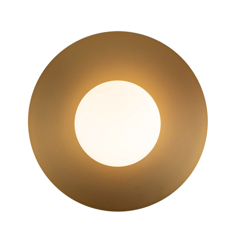 LED Flush Mount<br /><span style="color:#4AB0CE;">Entrega: 3-4 semanas en USA</span><br /><span style="color:#4AB0CE;font-size:60%;">PREGUNTE POR ENTREGA EN PANAMA</span><br />Collection: Elixir<br />Finish: Brushed Gold