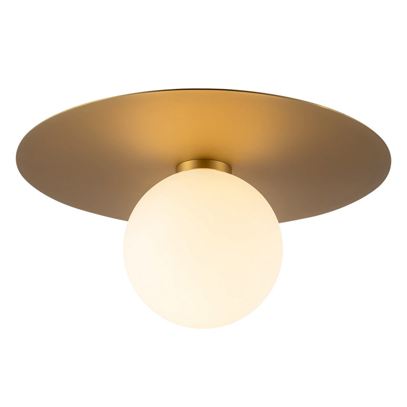LED Flush Mount<br /><span style="color:#4AB0CE;">Entrega: 2-3 semanas en USA</span><br /><span style="color:#4AB0CE;font-size:60%;">PREGUNTE POR ENTREGA EN PANAMA</span><br />Collection: Elixir<br />Finish: Brushed Gold