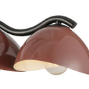 Seven Light Linear Pendant<br /><span style="color:#4AB0CE;">Entrega: 4-10 dias en USA</span><br /><span style="color:#4AB0CE;font-size:60%;">PREGUNTE POR ENTREGA EN PANAMA</span><br />Collection: Atlas<br />Finish: Black/Burgundy