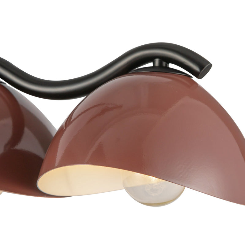 Seven Light Linear Pendant<br /><span style="color:#4AB0CE;">Entrega: 4-10 dias en USA</span><br /><span style="color:#4AB0CE;font-size:60%;">PREGUNTE POR ENTREGA EN PANAMA</span><br />Collection: Atlas<br />Finish: Black/Burgundy