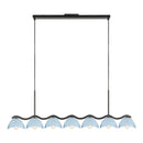 Seven Light Linear Pendant<br /><span style="color:#4AB0CE;">Entrega: 4-10 dias en USA</span><br /><span style="color:#4AB0CE;font-size:60%;">PREGUNTE POR ENTREGA EN PANAMA</span><br />Collection: Atlas<br />Finish: Black/Cerulean