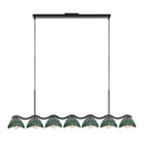 Seven Light Linear Pendant<br /><span style="color:#4AB0CE;">Entrega: 4-10 dias en USA</span><br /><span style="color:#4AB0CE;font-size:60%;">PREGUNTE POR ENTREGA EN PANAMA</span><br />Collection: Atlas<br />Finish: Black/Pine Green