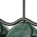 Kuzco Lighting - LP57642-BK/PGN - Seven Light Linear Pendant - Atlas - Black/Pine Green