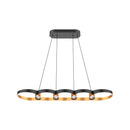 LED Linear Pendant<br /><span style="color:#4AB0CE;">Entrega: 4-10 dias en USA</span><br /><span style="color:#4AB0CE;font-size:60%;">PREGUNTE POR ENTREGA EN PANAMA</span><br />Collection: Maestro<br />Finish: Black/Gold