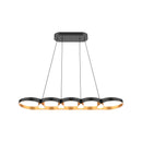 LED Linear Pendant<br /><span style="color:#4AB0CE;">Entrega: 4-10 dias en USA</span><br /><span style="color:#4AB0CE;font-size:60%;">PREGUNTE POR ENTREGA EN PANAMA</span><br />Collection: Maestro<br />Finish: Black/Gold