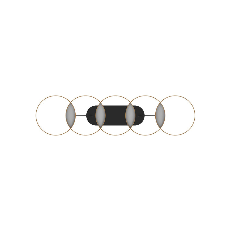 LED Linear Pendant<br /><span style="color:#4AB0CE;">Entrega: 4-10 dias en USA</span><br /><span style="color:#4AB0CE;font-size:60%;">PREGUNTE POR ENTREGA EN PANAMA</span><br />Collection: Maestro<br />Finish: Black/Gold