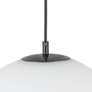 One Light Pendant<br /><span style="color:#4AB0CE;">Entrega: 4-10 dias en USA</span><br /><span style="color:#4AB0CE;font-size:60%;">PREGUNTE POR ENTREGA EN PANAMA</span><br />Collection: Marco<br />Finish: Black/Opal Glass