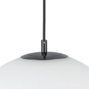 One Light Pendant<br /><span style="color:#4AB0CE;">Entrega: 4-10 dias en USA</span><br /><span style="color:#4AB0CE;font-size:60%;">PREGUNTE POR ENTREGA EN PANAMA</span><br />Collection: Marco<br />Finish: Black/Opal Glass
