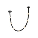 LED Pendant<br /><span style="color:#4AB0CE;">Entrega: 4-10 dias en USA</span><br /><span style="color:#4AB0CE;font-size:60%;">PREGUNTE POR ENTREGA EN PANAMA</span><br />Collection: Corda<br />Finish: Black/Opal Glass